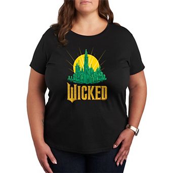 Plus Size Wicked For Good Emerald City Graphic Tee