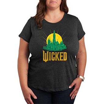 Plus Size Wicked For Good Emerald City Graphic Tee