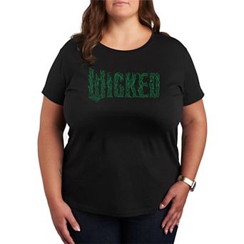 Plus Size Wicked For Good Logo Tree Branch Graphic Tee
