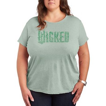 Plus Size Wicked For Good Logo Tree Branch Graphic Tee