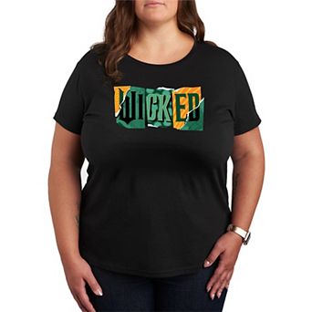 Plus Size Wicked For Good Logo Ripped Propaganda Posters Graphic Tee