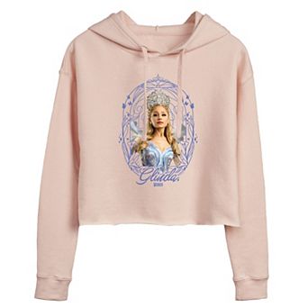 Juniors' Wicked For Good Glinda Frame Cropped Hoodie