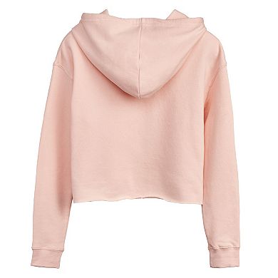 Juniors' Wicked For Good Glinda So Cherished So Adored Cropped Hoodie