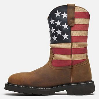 Men's Thorogood Western Stars & Stripes Waterpoof 11 Inch Boot Safety Toe