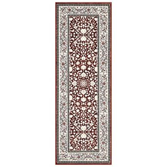 Vintage Washable Runner Runner Washable Non-Slip Low-Plie Laundry Room Rug Distressed Carpet
