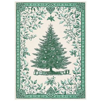 Christmas Rug Washable Area Rugs Non-Slip Throw Living Room Soft Carpet Christmas Tree Print Decor