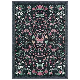 Washable Non Slip Indoor Area Rugs Foldable for Living Room Bedroom Mirror Flowers Flying Shadows