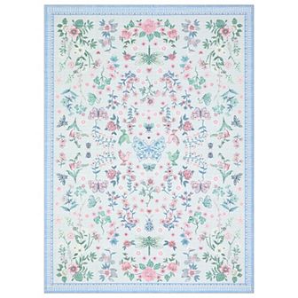 Washable Non Slip Indoor Area Rugs Foldable for Living Room Bedroom Mirror Flowers Flying Shadows