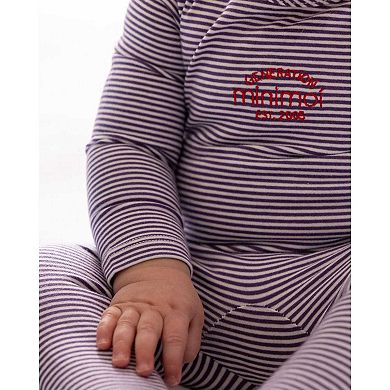 Baby and Toddler "Generation MeMoi" Stretchy Mini-Striped Cotton-Rich Footie