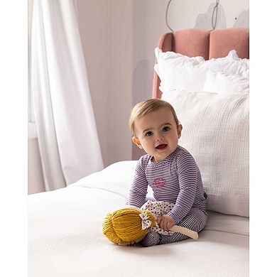 Baby and Toddler "Generation MeMoi" Stretchy Mini-Striped Cotton-Rich Footie