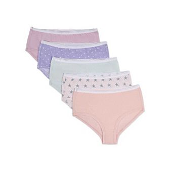 5 Pair Girls "Be A Star" 100% Cotton Brief Panties