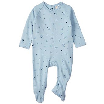 Baby and Toddler Boys "My Brightest Star" 100% Cotton Knit Footie