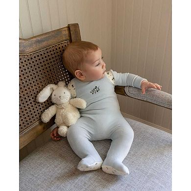 Baby Boys "Whimsical Foliage" Velour Footie