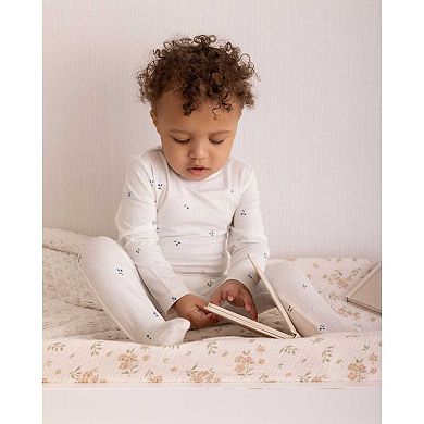 Baby "Berry Sweet" Modal Blend Tonal Plaid Footie