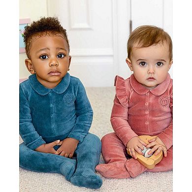 Baby and Toddler Boys "MeMoi Sport" Cotton Rich Corduroy Footie