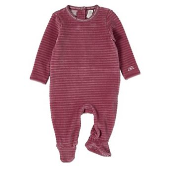 Baby and Toddler Cotton-Rich Drop-Needle Footie With MeMoi Trim