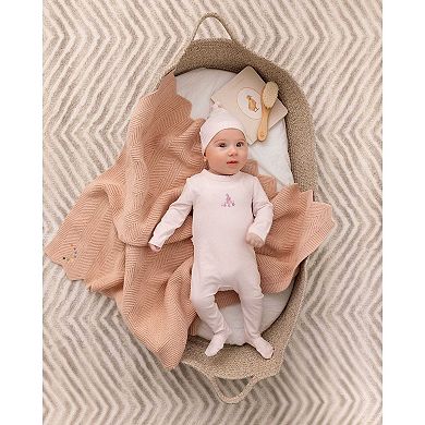 2 Piece Baby Girls "Girl And Her Waddling Ducks" Cotton Rich Footie Set