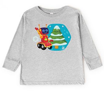 Leo the Truck Robot Holiday - Kids Toddler Long Sleeve Tee