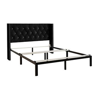 Glamour Velvet Upholstered Bed