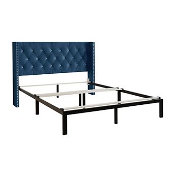 Glamour Velvet Upholstered Bed
