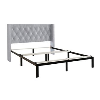 Glamour Velvet Upholstered Bed