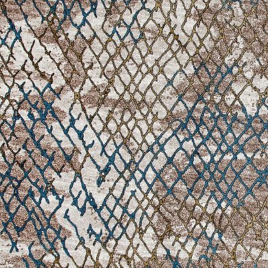 Luxe Weavers Modern Snakeskin Area Rug