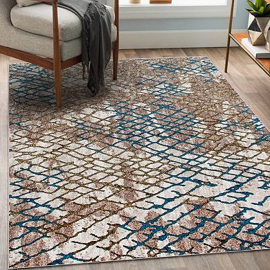 Luxe Weavers Modern Snakeskin Area Rug