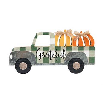 Fall Wood Sign with Cutout Pumpkins for Thanksgiving,Harvest or Autumn Decoration