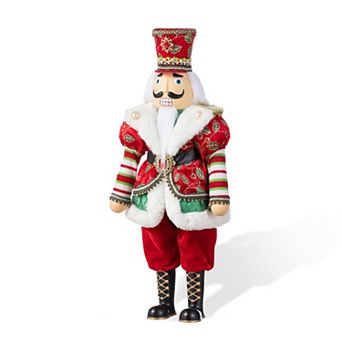 Glitzhome 20"H Christmas Nutcracker Figurine, Nutcracker Standing Decor for Xmas