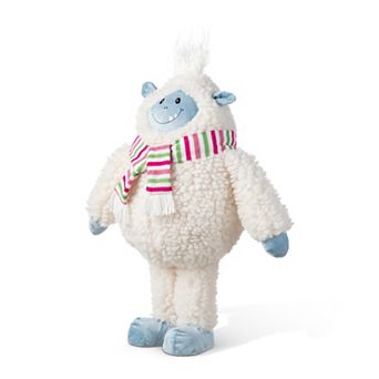 Glitzhome 22"H Fabric Yeti Decor, Christmas Standing Decor