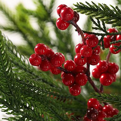 Glitzhome 37.5"H Christmas Porch Tree, Greenery PE Dripping Pine Porch Decor