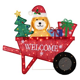 Glitzhome Outdoor Decor, Heartwarming and Inviting Lighted Fall and Christmas Decor