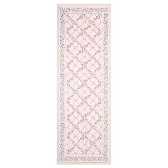 Garvee Modern Geometric Floral Print Area Rug for Bedroom Machine Washable Non Slip Mat for Kitchen