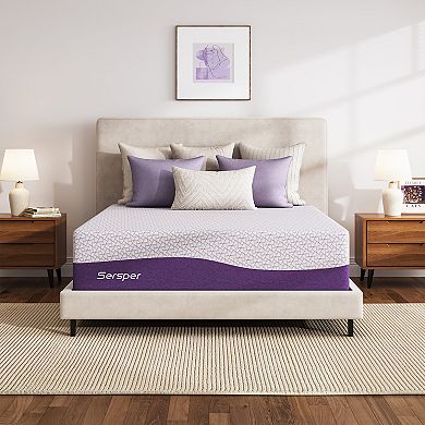Sersper 12" AeroChar Gel Memory Foam Mattress