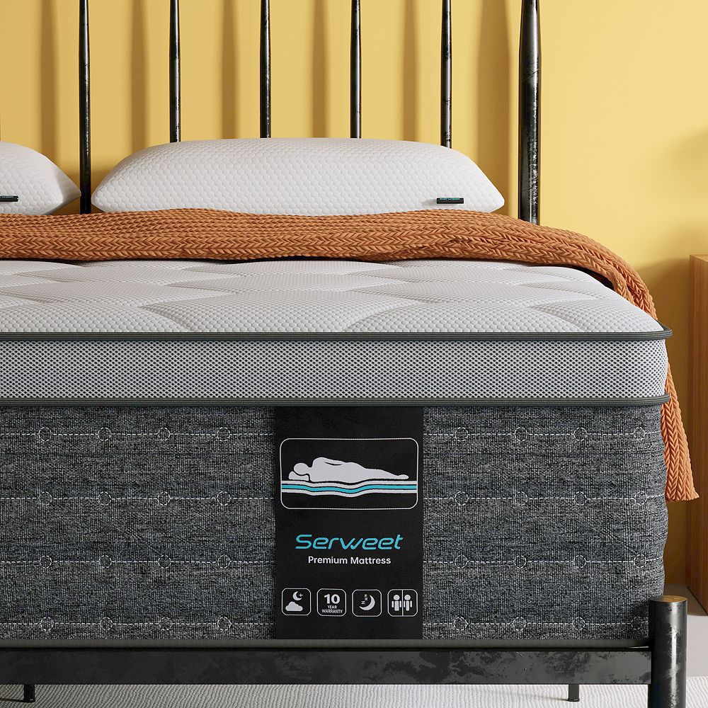 Serweet 12 In Memory Foam Hybrid Mattress Edge-support Pocket 