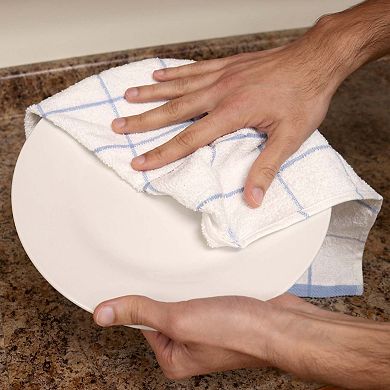 Cooks Linen Kitchen Towel 15x25 Grey (12/Pack)