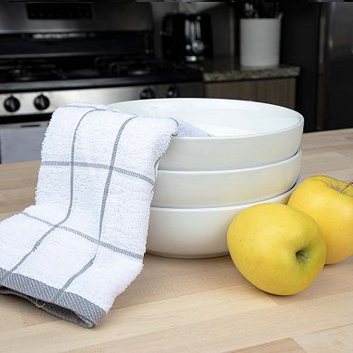 Cooks Linen Kitchen Towel 15x25 Grey (12/Pack)