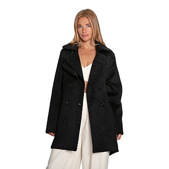 Wanna Be Loved Wool Blend Peacoat