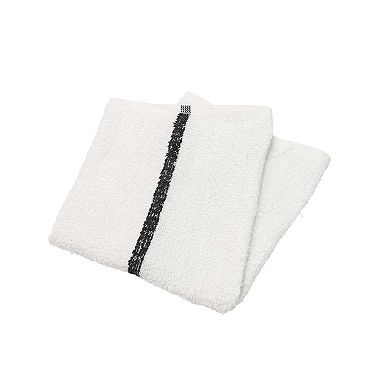 Qwick Wick Bar Mop Towel 16x19 30oz Green Strp (12/Pack)