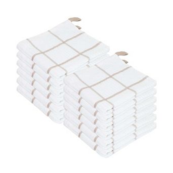 Sloppy Chef Premier Dishcloth 13x13 Blue Windowpane (12/Pack)