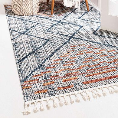 Unique Loom Kavi Aramis Geometric Throw or Area Rug