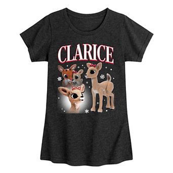 Girl's Rudolph The Red-Nosed Reindeer Clarice Graphic Tee