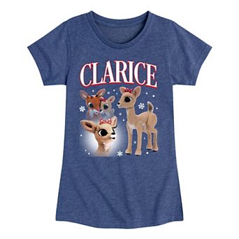 Girl's Rudolph The Red-Nosed Reindeer Clarice Graphic Tee