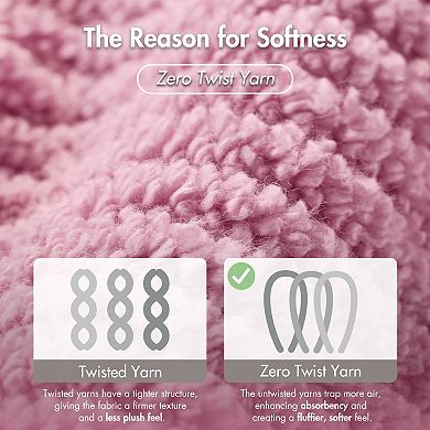 Madison Park Cotton Quick Dry Diagonal Ribbed 4-pk. Hand Towel Set