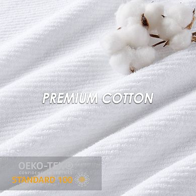 Madison Park Cotton Quick Dry Diagonal Ribbed 4-pk. Towel Set