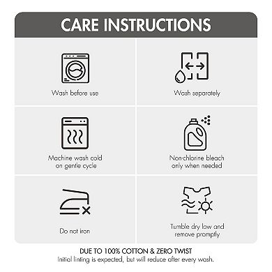 Madison Park Cotton Quick Dry Diagonal Ribbed 4-pk. Towel Set