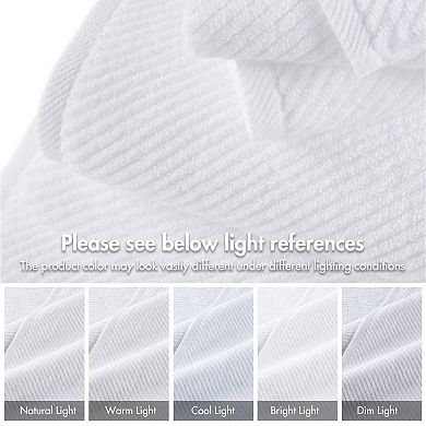 Madison Park Cotton Quick Dry Diagonal Ribbed 6-pk. Washcloth Set