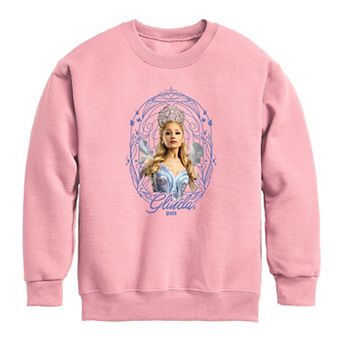 Girls 7-16 Wicked For Good Glinda Frame Crew Fleece Sweatshirt