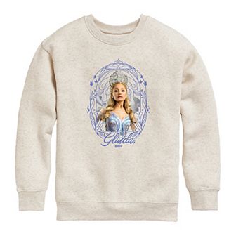 Girls 7-16 Wicked For Good Glinda Frame Crew Fleece Sweatshirt