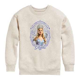 Girls 7-16 Wicked For Good Glinda Frame Crew Fleece Sweatshirt